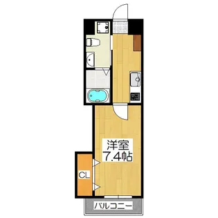 HF四条河原町レジデンス(旧 シングルレジデンス四条河原町)【9階】の間取り