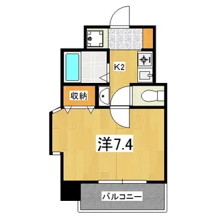 エステムコート京都烏丸3ジャパニズム【8階】の間取り