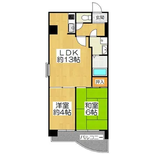 パラシオ西洞院【4階】の間取り