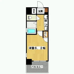 エステムコート御所南2【4階】の間取り