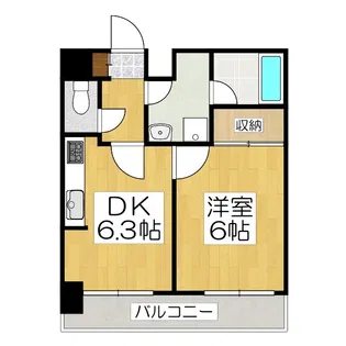 サンシティ四条大宮シャトー朝日【7階】の間取り
