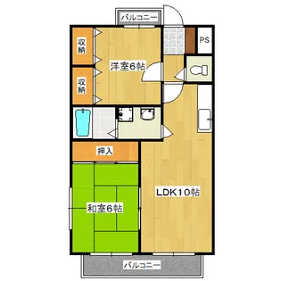 アフリー太田2【1階】の間取り