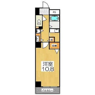 ビレイユ眞英河原町【7階】の間取り