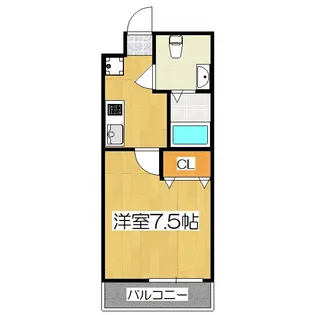 フラッティ円町北【6階】の間取り