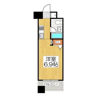 デ・リード烏丸五条【5階】の間取り