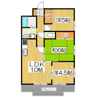 フローラみずほ【3階】の間取り