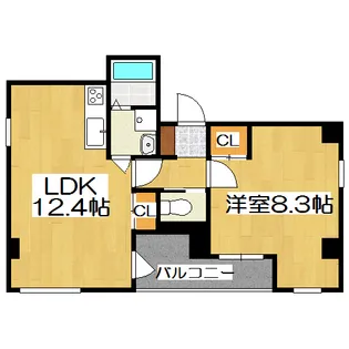 エスポワール柳馬場【4階】の間取り