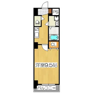 VILLA MARY(ヴィラマリー)五条【3階】の間取り