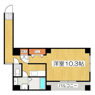 ビレイユ眞英富小路高辻【1階】の間取り