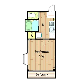 アーバンエクセル【301B号室】の間取り