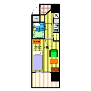 ヴィラ小川町【301B号室】の間取り