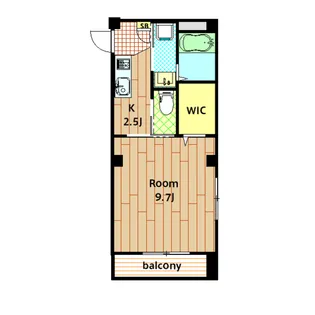 エスペランサ品川【205B号室】の間取り