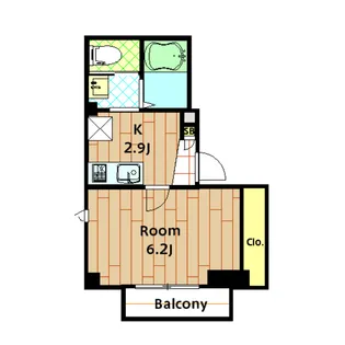 エムズ萩中公園【403K号室】の間取り