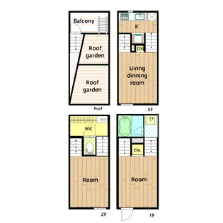 東京都大田区東六郷3丁目【タウンハウス】の間取り