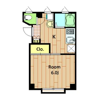 菊鮨ビル【302号室】の間取り
