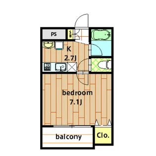 グランシャリオ【205号室】の間取り