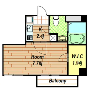 グランディール【402号室】の間取り