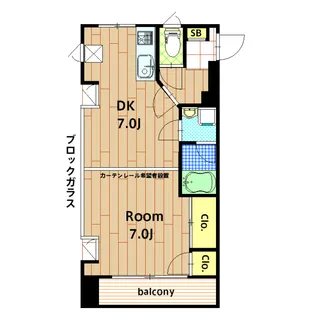 クリスタルハイム【203B号室】の間取り