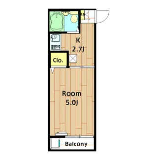 コーポMS【206号室】の間取り