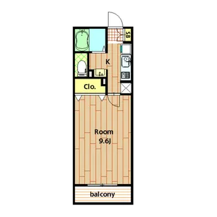 CONTRAIL【302B号室】の間取り