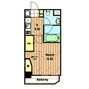 コンハウス【201K号室】の間取り