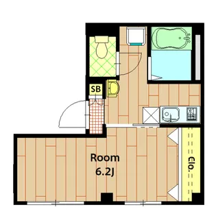 コンフォート山王【303B号室】の間取り