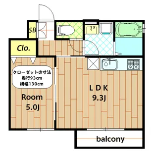 Confort(コンフォール)【202号室】の間取り