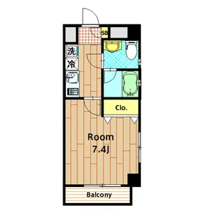 サリーレ・タカハタ【201号室】の間取り