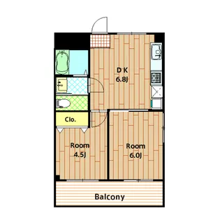 三共コーポ【305号室】の間取り