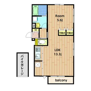 Norum viento【301号室】の間取り