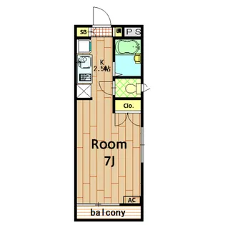 ハイツACT【205K号室】の間取り