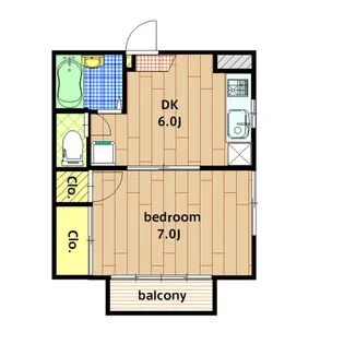 ハイツ石川【102号室】の間取り