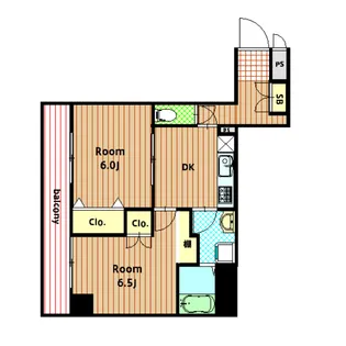橋本コーポ(蒲田5)【306号室】の間取り