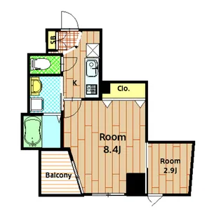 光レジデンス【401B号室】の間取り