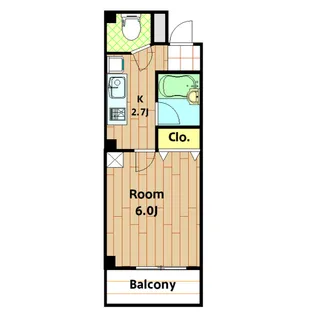 ビクトワール・ササガワ【302号室】の間取り
