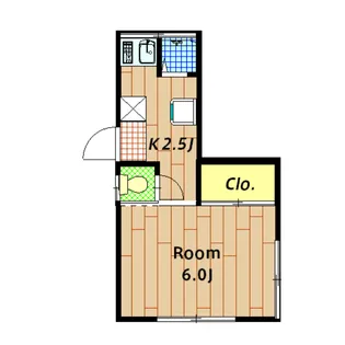 ビバリー・ハウス A棟【102号室】の間取り