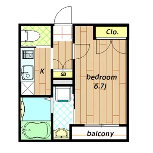 Fiorire(フィオリーレ)【202号室】の間取り