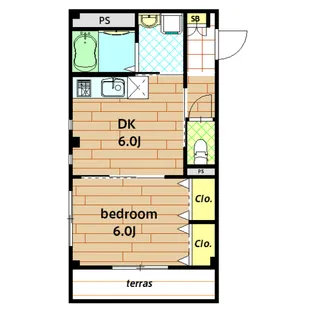 フェリシア【302号室】の間取り