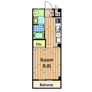 MARS OASE(マルス オアーゼ)【303K号室】の間取り