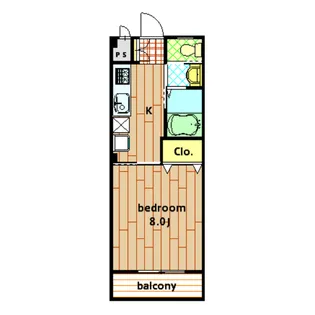 MARS OASE(マルス オアーゼ)【302K号室】の間取り