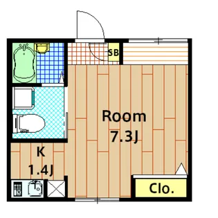 メゾンプレジール【102号室】の間取り