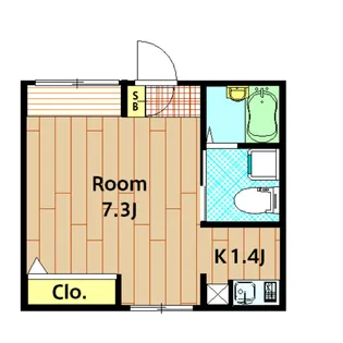 メゾンプレジール【101B号室】の間取り