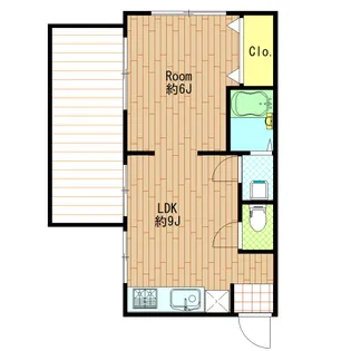 ヤマザキビル【301B号室】の間取り