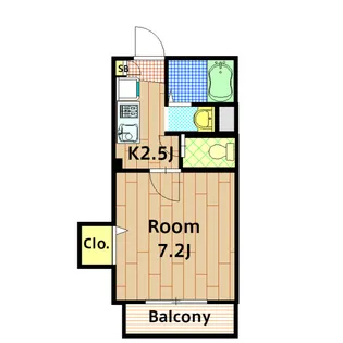 リップルハウス【203K号室】の間取り