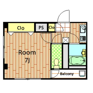 ロフティ池上【202号室】の間取り
