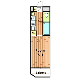 ロフティ美原【601B号室】の間取り