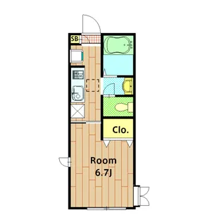 ドルミ橋本【105号室】の間取り