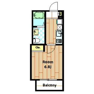 サン ヴィータ【102K号室】の間取り