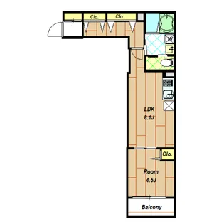 Casa Feliz(カサフェリス)【105号室】の間取り