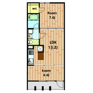 CHART HOUSE ふるはま公園【102号室】の間取り